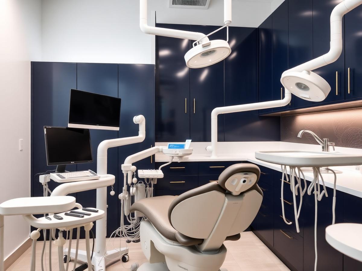 A modern dental treatment room at Royal Dental Coral Springs